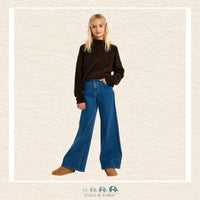 Molly Bracken Girl High-Waisted Flared Jeans with Patch Pockets., CoCo & KaBri Children's Boutique, Brooks Alberta Canada