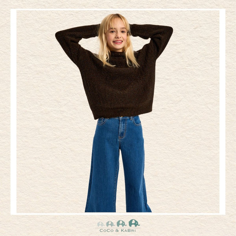 Molly Bracken Girl High-Waisted Flared Jeans with Patch Pockets., CoCo & KaBri Children's Boutique, Brooks Alberta Canada