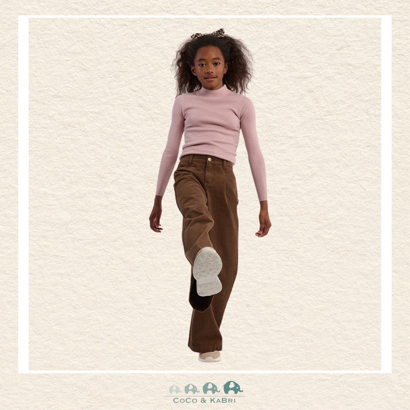 Molly Bracken Girl: Wide Pleated Pants - Brown, CoCo & KaBri Children's Boutique