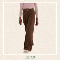 Molly Bracken Girl: Wide Pleated Pants - Brown, CoCo & KaBri Children's Boutique