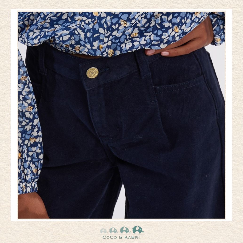 Molly Bracken Girl: Wide Pleated Pants - Marine, CoCo & KaBri Children's Boutique