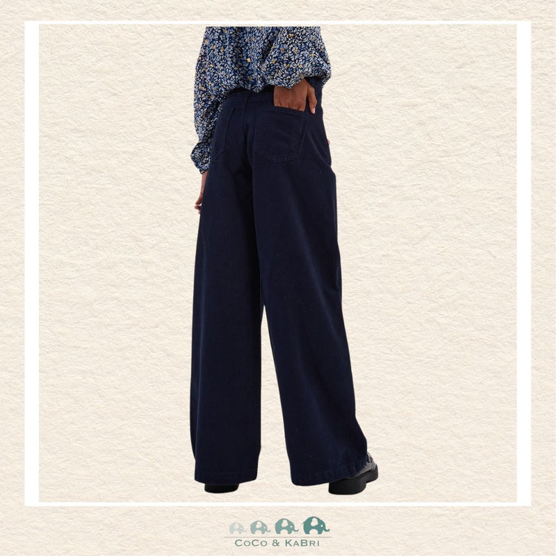 Molly Bracken Girl: Wide Pleated Pants - Marine, CoCo & KaBri Children's Boutique