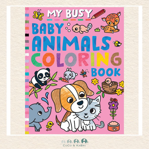 My Busy Baby Animals Coloring Book, CoCo & KaBri Children's Boutique, Brooks Alberta Canada