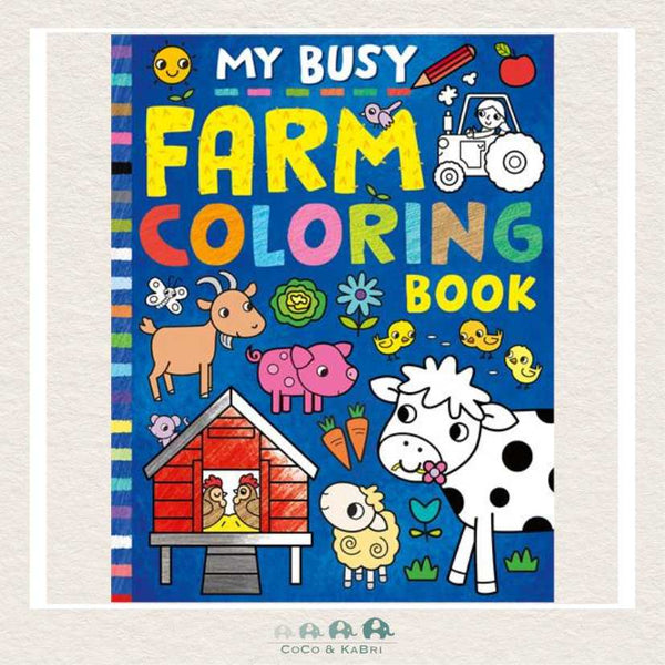 My Busy Farm Coloring Book, CoCo & KaBri Children's Boutique, Brooks Alberta Canada