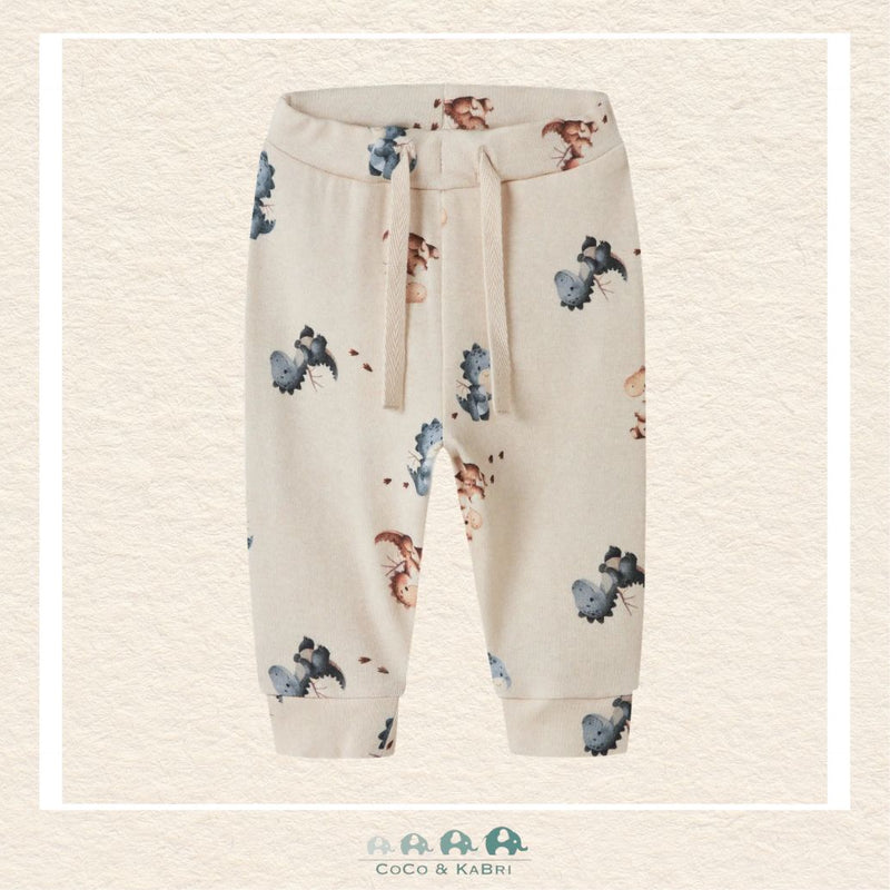 Name It: Baby Boy Sweatpants - White with Baby Dragons, CoCo & KaBri Children's Boutique, Brooks Alberta Canada