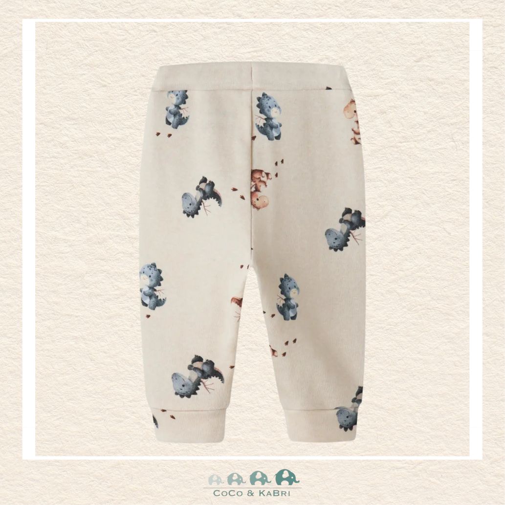 Name It: Baby Boy Sweatpants - White with Baby Dragons, CoCo & KaBri Children's Boutique, Brooks Alberta Canada
