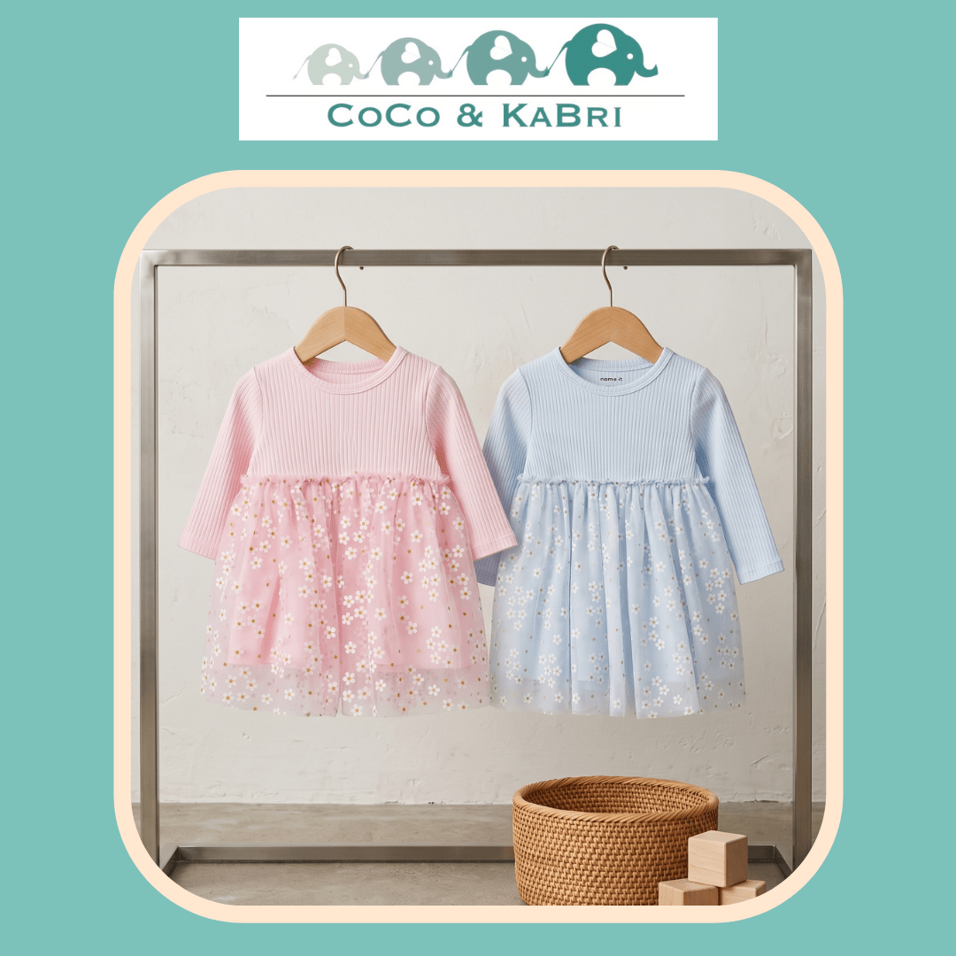 Name It Baby Dresses - Blue & Pink