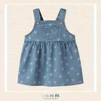 Name It: Baby Girl Butterfly Denim Dress, CoCo & KaBri Children's Boutique, Brooks Alberta Canada