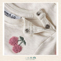 Name It: Baby Girl Cherry Sweatshirt, CoCo & KaBri Children's Boutique, Brooks Alberta Canada