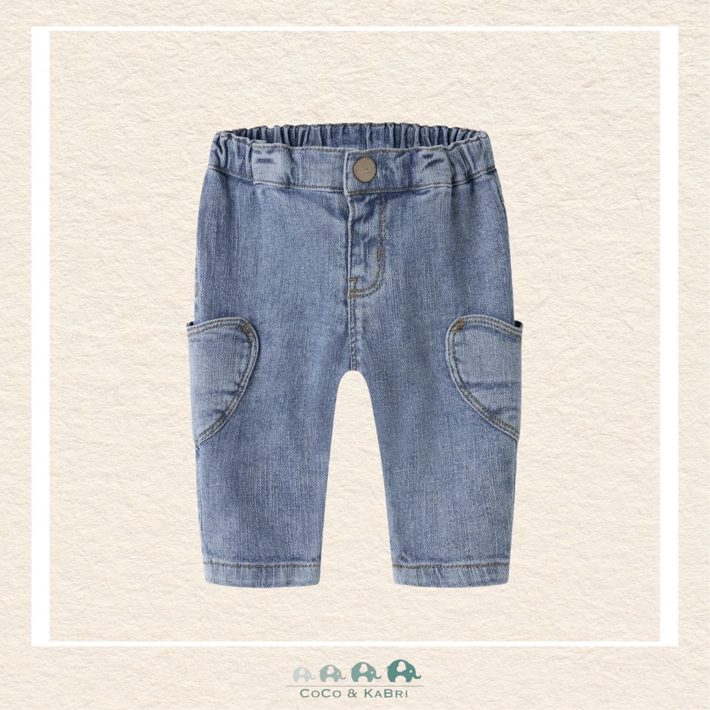 Name It: Baby Girl Mom Fit Jeans with Heart Pocket, CoCo & KaBri Children's Boutique, Brooks Alberta Canada