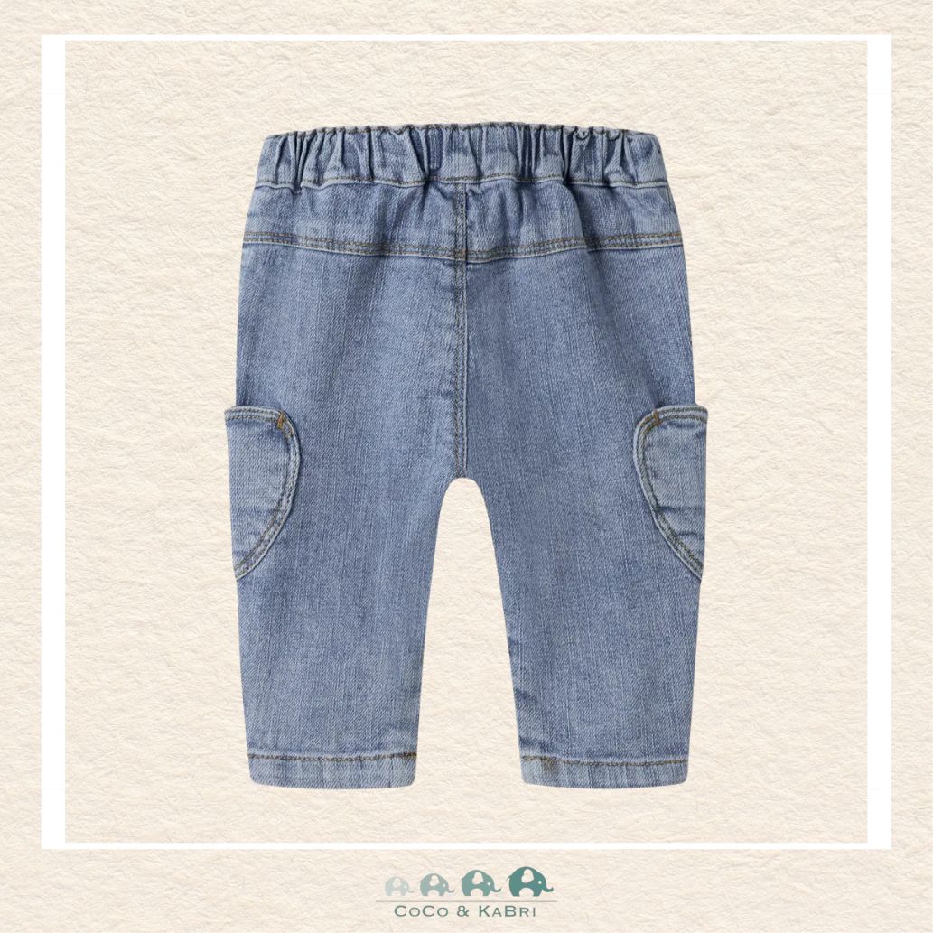 Name It: Baby Girl Mom Fit Jeans with Heart Pocket, CoCo & KaBri Children's Boutique, Brooks Alberta Canada