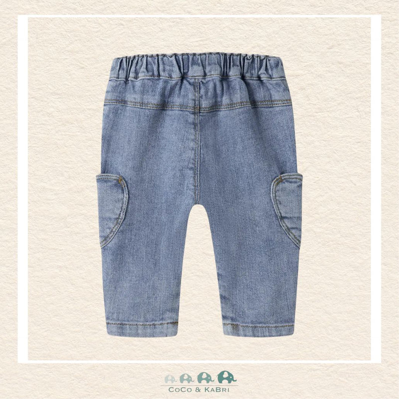 Name It: Baby Girl Mom Fit Jeans with Heart Pocket, CoCo & KaBri Children's Boutique, Brooks Alberta Canada