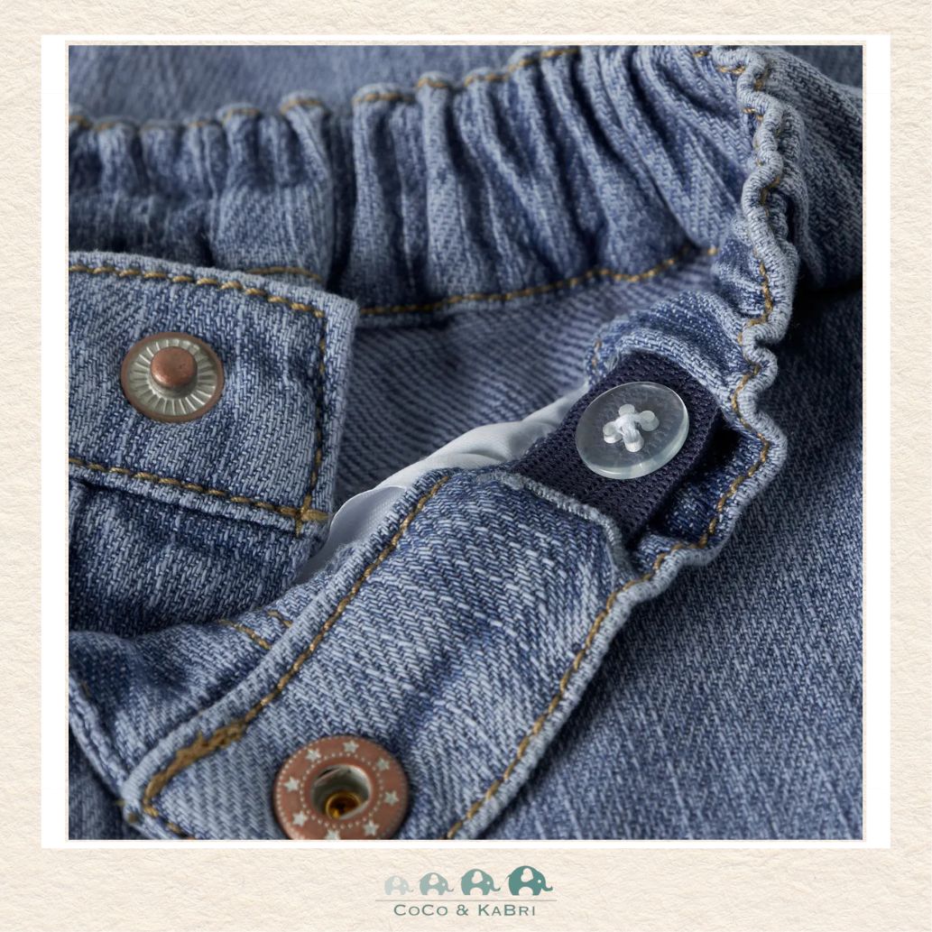Name It: Baby Girl Mom Fit Jeans with Heart Pocket, CoCo & KaBri Children's Boutique, Brooks Alberta Canada