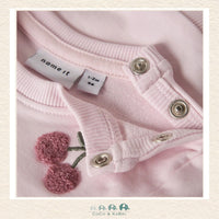 Name It: Baby Girl Pink Cherries Sweatshirt, CoCo & KaBri Children's Boutique