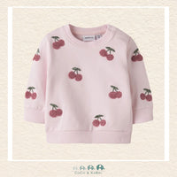 Name It: Baby Girl Pink Cherries Sweatshirt, CoCo & KaBri Children's Boutique