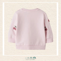Name It: Baby Girl Pink Cherries Sweatshirt, CoCo & KaBri Children's Boutique