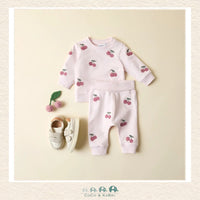 Name It: Baby Girl Pink Cherries Sweatshirt, CoCo & KaBri Children's Boutique