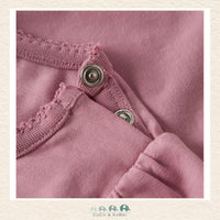 Detailed close-up of the unicorn illustration and pink fabric highlighting the vibrant graphic details and the premium, fleece-soft boutique texture