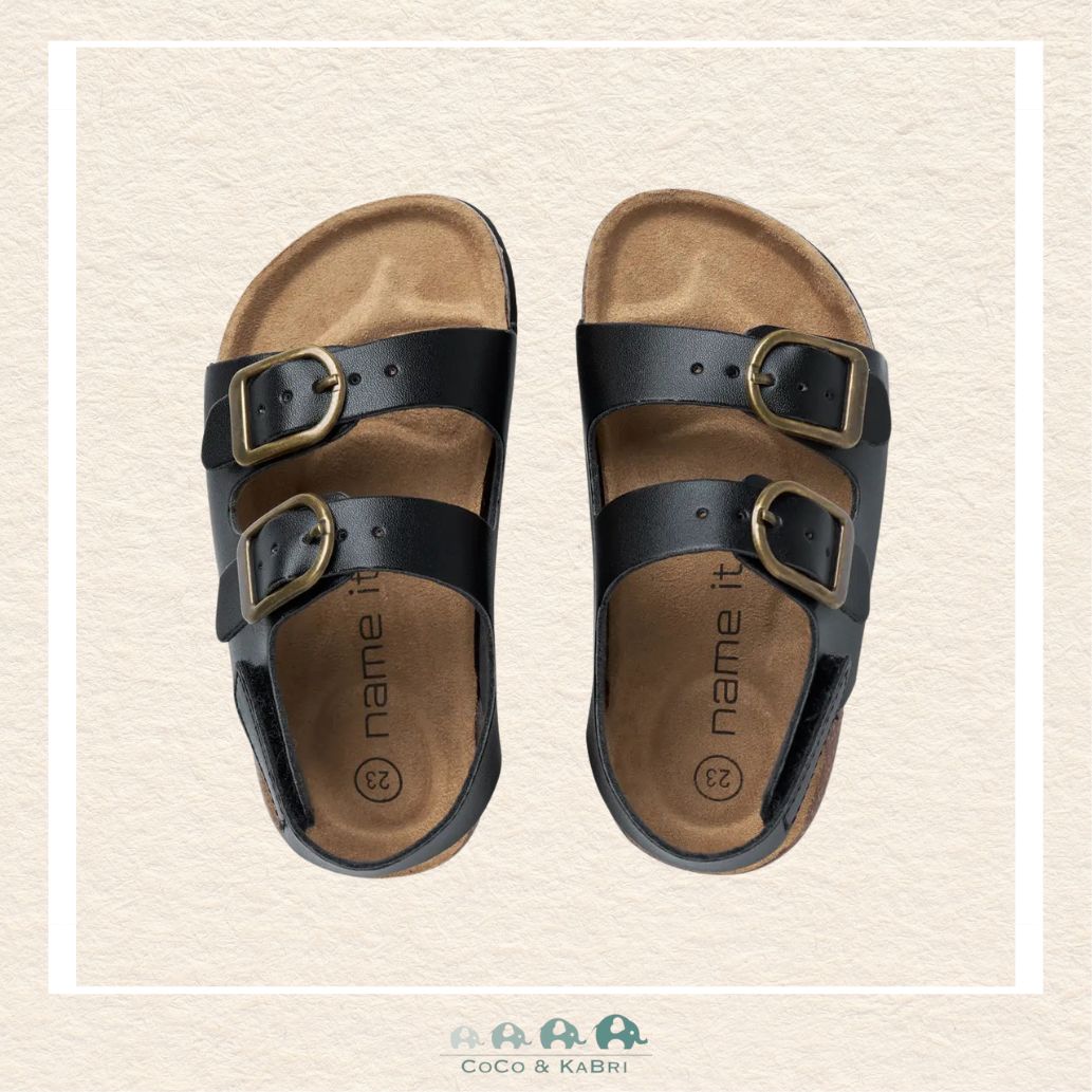 Name It: Black Sandals, CoCo & KaBri Children's Boutique, Brooks Alberta Canada