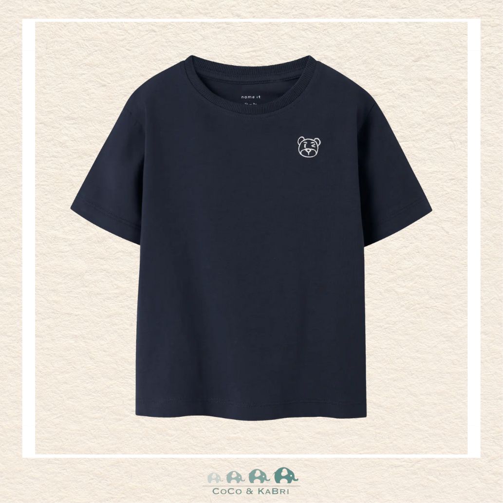 Name It: Boys' Teddy Black Tshirt, Front view, CoCo & KaBri Children's Boutique Canada