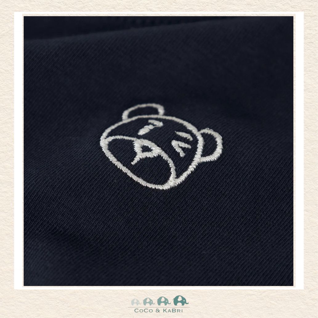Name It: Boys' Teddy Black Tshirt, Close up view of Teddy, CoCo & KaBri Children's Boutique, Canada