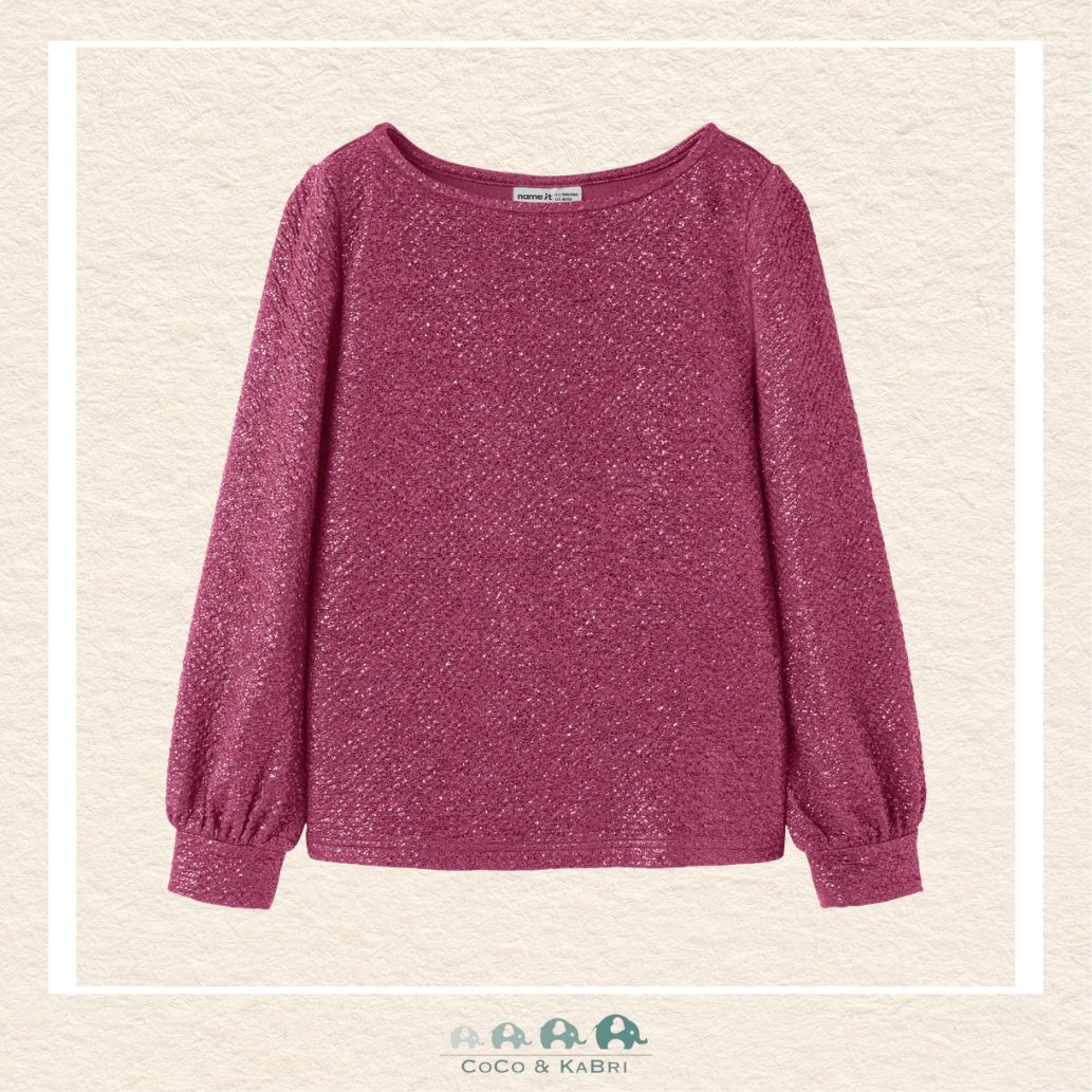 Name It: Girls Pink Sparkly Top, CoCo & KaBri Children's Boutique, Brooks Alberta Canada