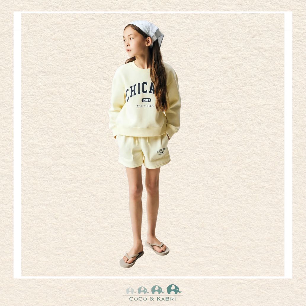 Name It: Pear Sorbet Chicago Sweatshirt, CoCo & KaBri Children's Boutique, Brooks Alberta Canada