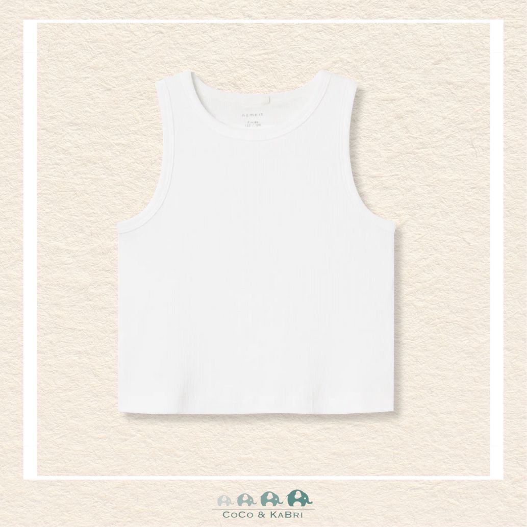 Name It: Tank Top - White, CoCo & KaBri Children's Boutique, Brooks Alberta Canada