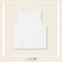 Name It: Tank Top - White, CoCo & KaBri Children's Boutique, Brooks Alberta Canada