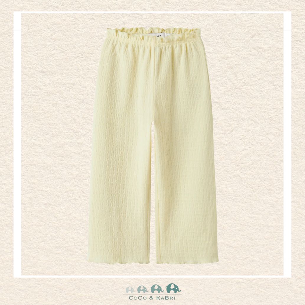 Name It: Yellow Sorbet Wide Pants, CoCo & KaBri Children's Boutique, Brooks Alberta Canada