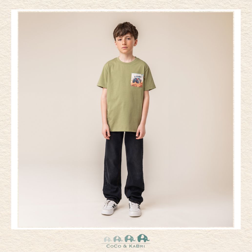 🇨🇦 Nano Baby Boy Green Tractor Tee, CoCo & KaBri Children's Boutique