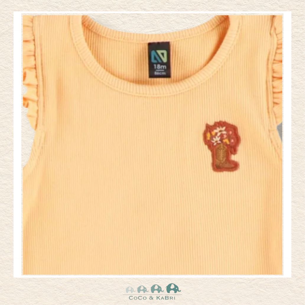 Nano: Baby Girl Bodysuit With Bib, CoCo & KaBri Children's Boutique, Brooks Alberta Canada