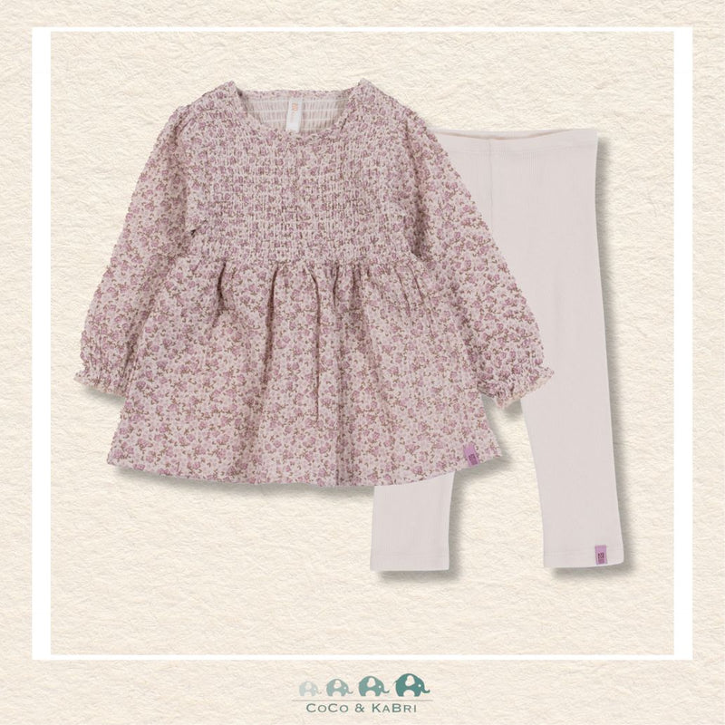 🇨🇦 Nano Baby Girl Two Piece Tunic Ivory set, CoCo & KaBri Children's Boutique