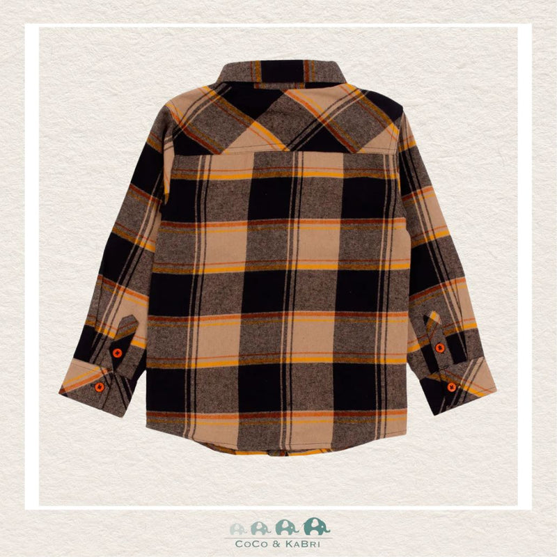 *🇨🇦 Nano Boys Beige Plaid Shirt, CoCo & KaBri Children's Boutique