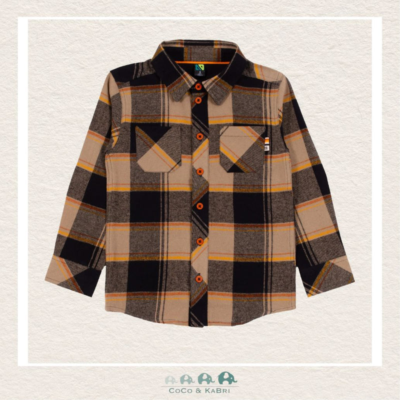 *🇨🇦 Nano Boys Beige Plaid Shirt, CoCo & KaBri Children's Boutique