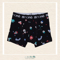 🇨🇦 Nano Boys Dark Gray Mix 2 Pack Boxers (Hockey & Cars), CoCo & KaBri Children's Boutique