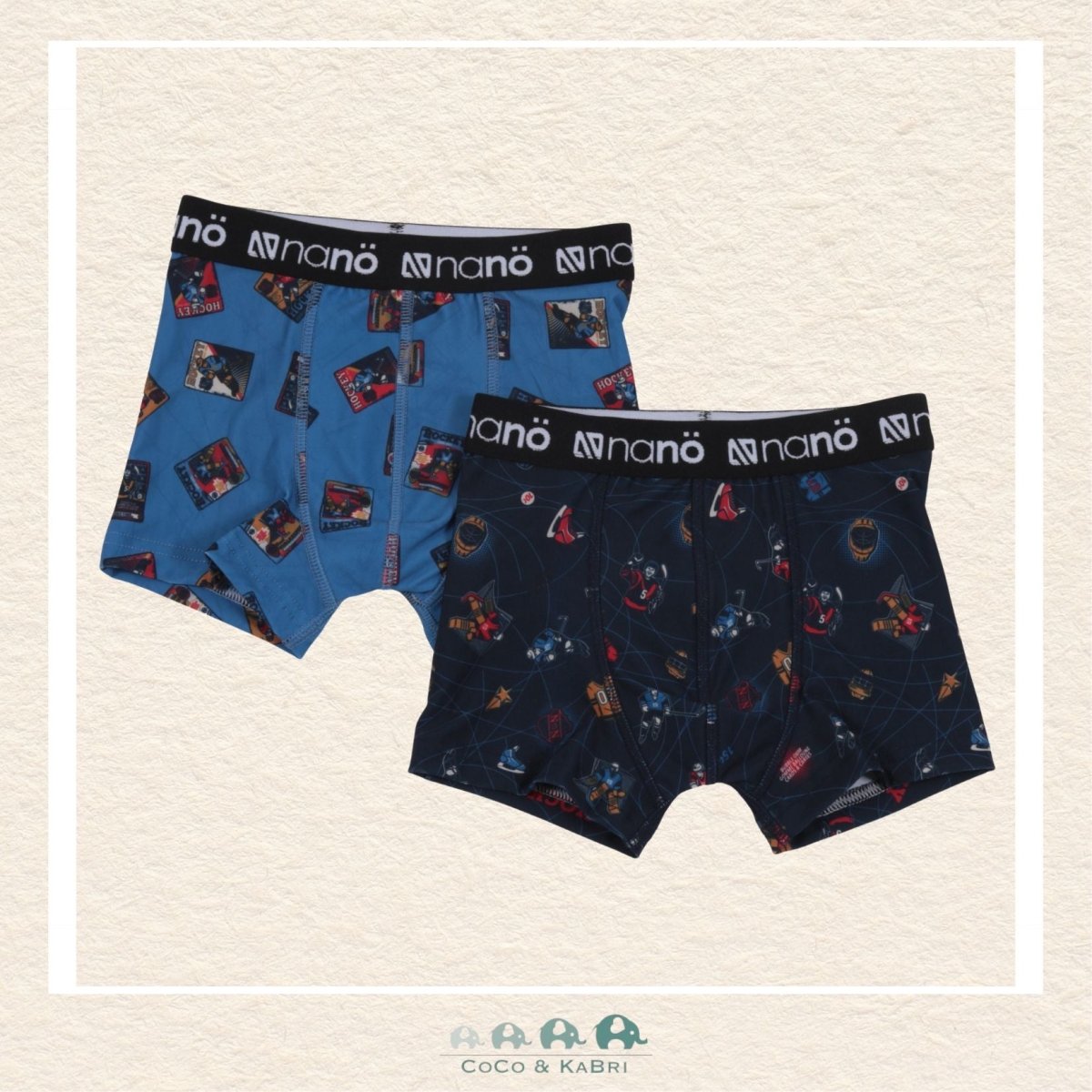 🇨🇦 Nano: Boys Hockey Boxers - Navy, CoCo & KaBri Children's Boutique, Brooks Alberta Canada