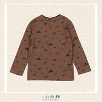 🇨🇦 Nano: Brown Long Sleeve Tshirt, CoCo & KaBri Children's Boutique