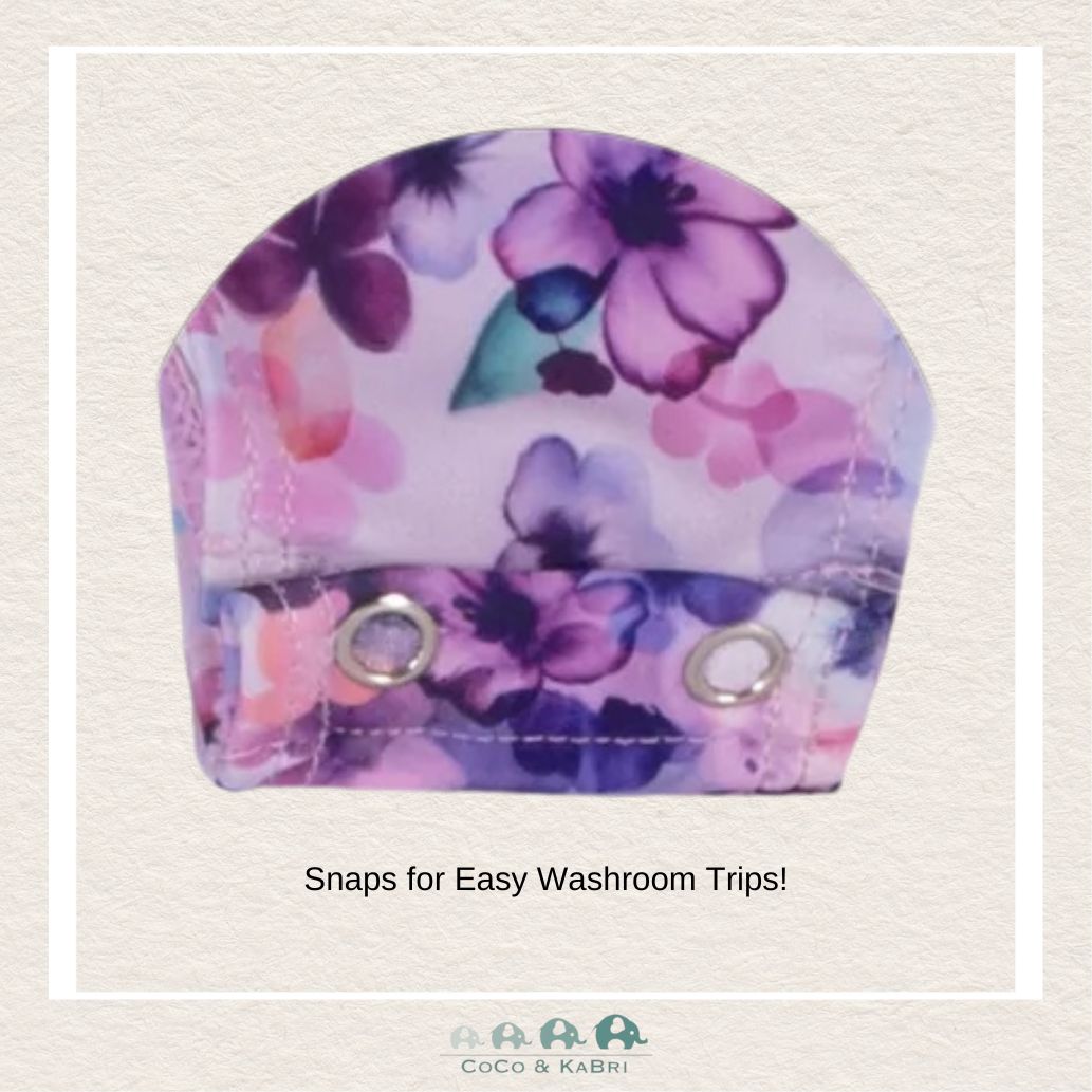 🇨🇦 Nano Girls One Piece Swimsuit - Purple Floral, CoCo & KaBri Children's Boutique