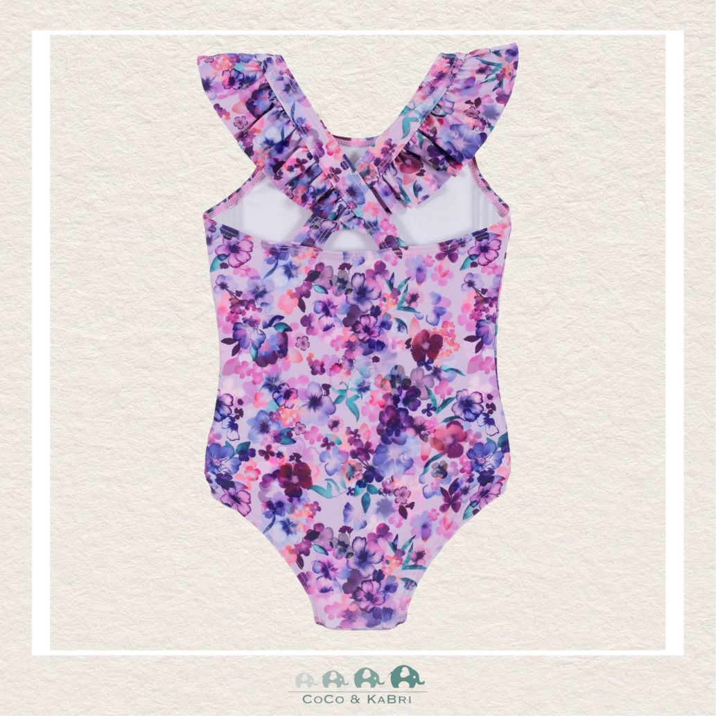 🇨🇦 Nano Girls One Piece Swimsuit - Purple Floral, CoCo & KaBri Children's Boutique