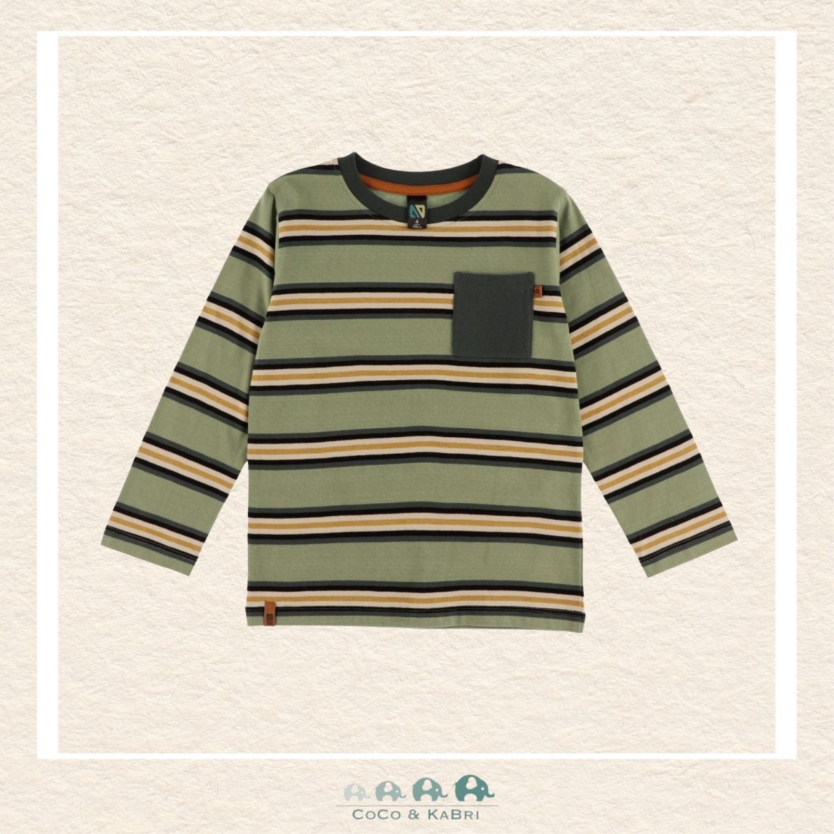 🇨🇦 Nano: Green Longsleeve Shirt with pocket, CoCo & KaBri Children's Boutique, Brooks Alberta Canada