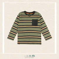 🇨🇦 Nano: Green Longsleeve Shirt with pocket, CoCo & KaBri Children's Boutique, Brooks Alberta Canada