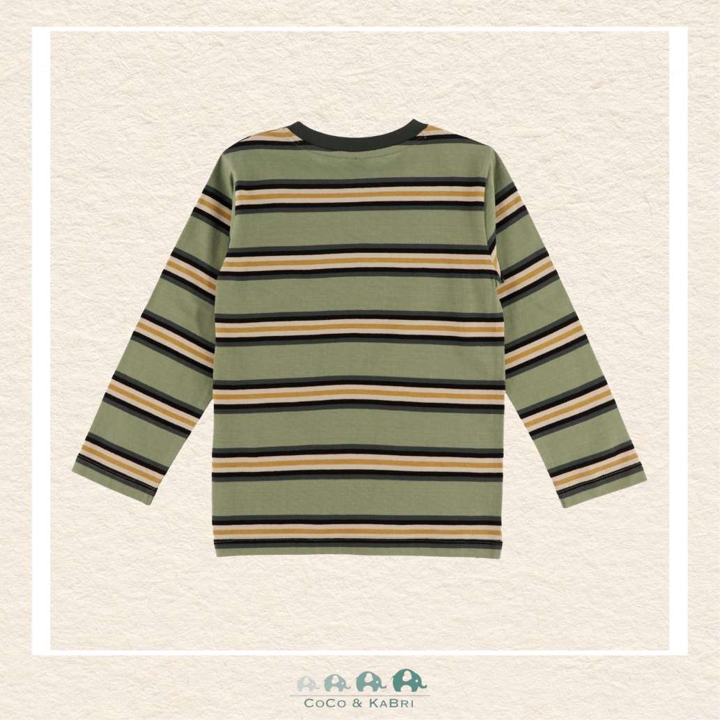 🇨🇦 Nano: Green Longsleeve Shirt with pocket, CoCo & KaBri Children's Boutique, Brooks Alberta Canada