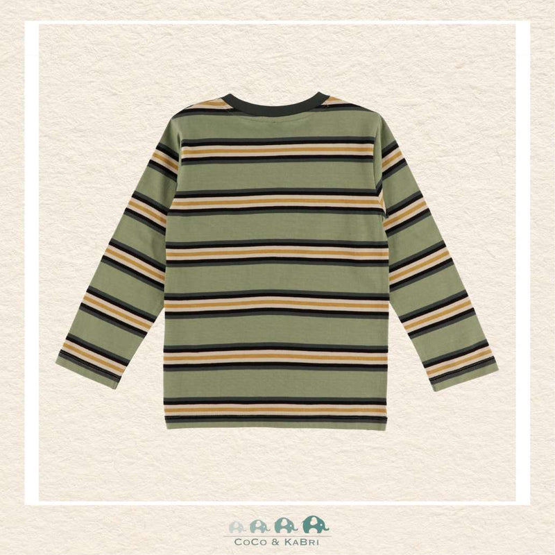 🇨🇦 Nano: Green Longsleeve Shirt with pocket, CoCo & KaBri Children's Boutique, Brooks Alberta Canada