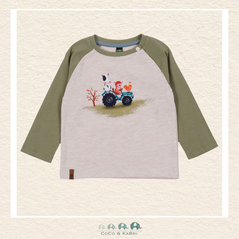 🇨🇦 Nano Long Sleeve Olive Baby Boy tee, CoCo & KaBri Children's Boutique