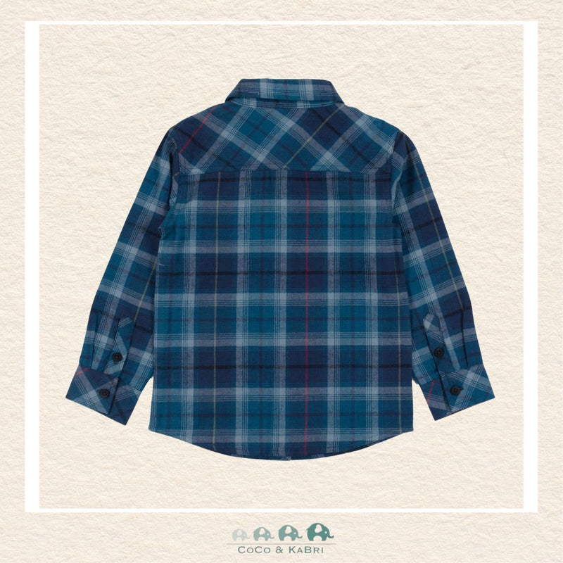 🇨🇦 Nano Navy Button Up Shirt, CoCo & KaBri Children's Boutique