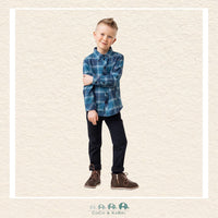 🇨🇦 Nano Navy Button Up Shirt, CoCo & KaBri Children's Boutique
