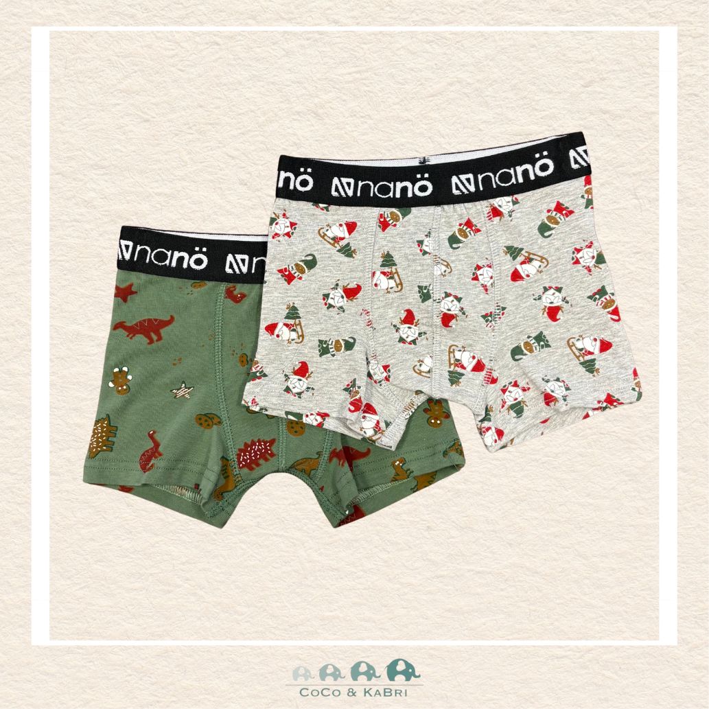 🇨🇦 Nano Set of 2 Boys Boxers - Christmas, CoCo & KaBri Children's Boutique