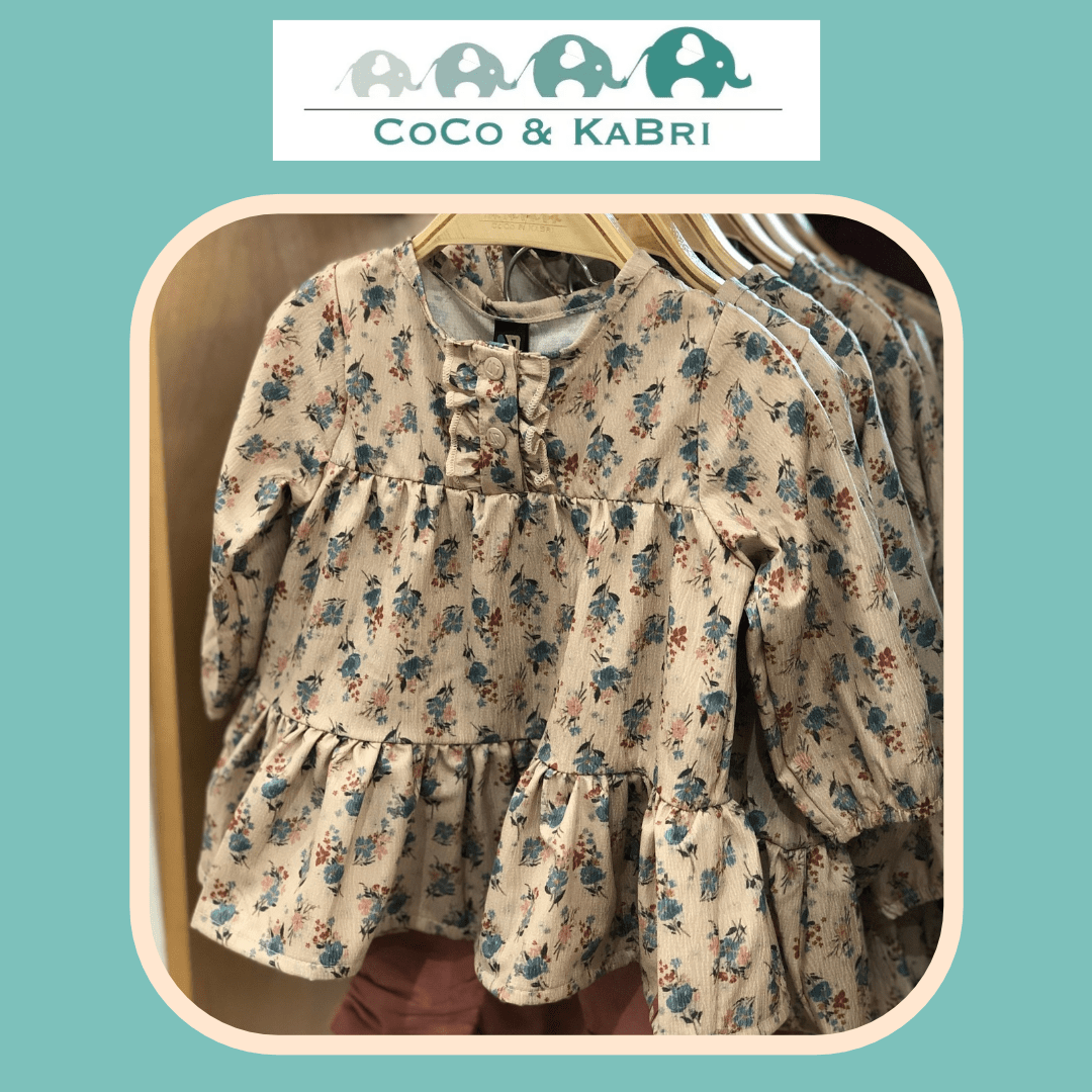 🇨🇦 Nano: Two Piece Tunic Set - Beige, CoCo & KaBri Children's Boutique, Brooks Alberta Canada