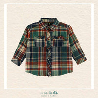 🇨🇦 Nano:Baby Boy Plaid Green Shirt, CoCo & KaBri Children's Boutique, Brooks Alberta Canada